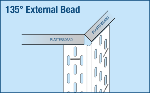 Picture of 135º Splayed Corner Bead Trim-Tex (70pc)