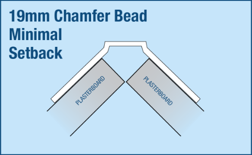 Picture of 19mm Chamfer 90º Corner Bead 3.0 Trim-Tex (30pc)