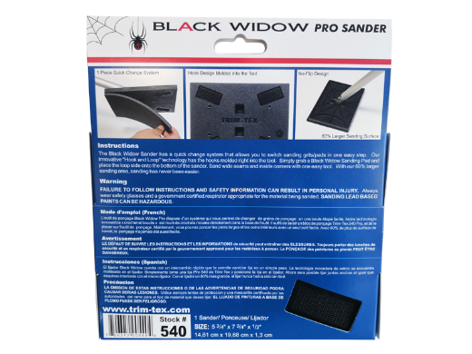 Picture of Black Widow Pro Series Sander Trim-Tex